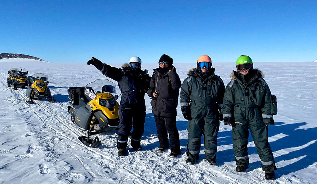 A team of scientists discovered space rock in Antarctica